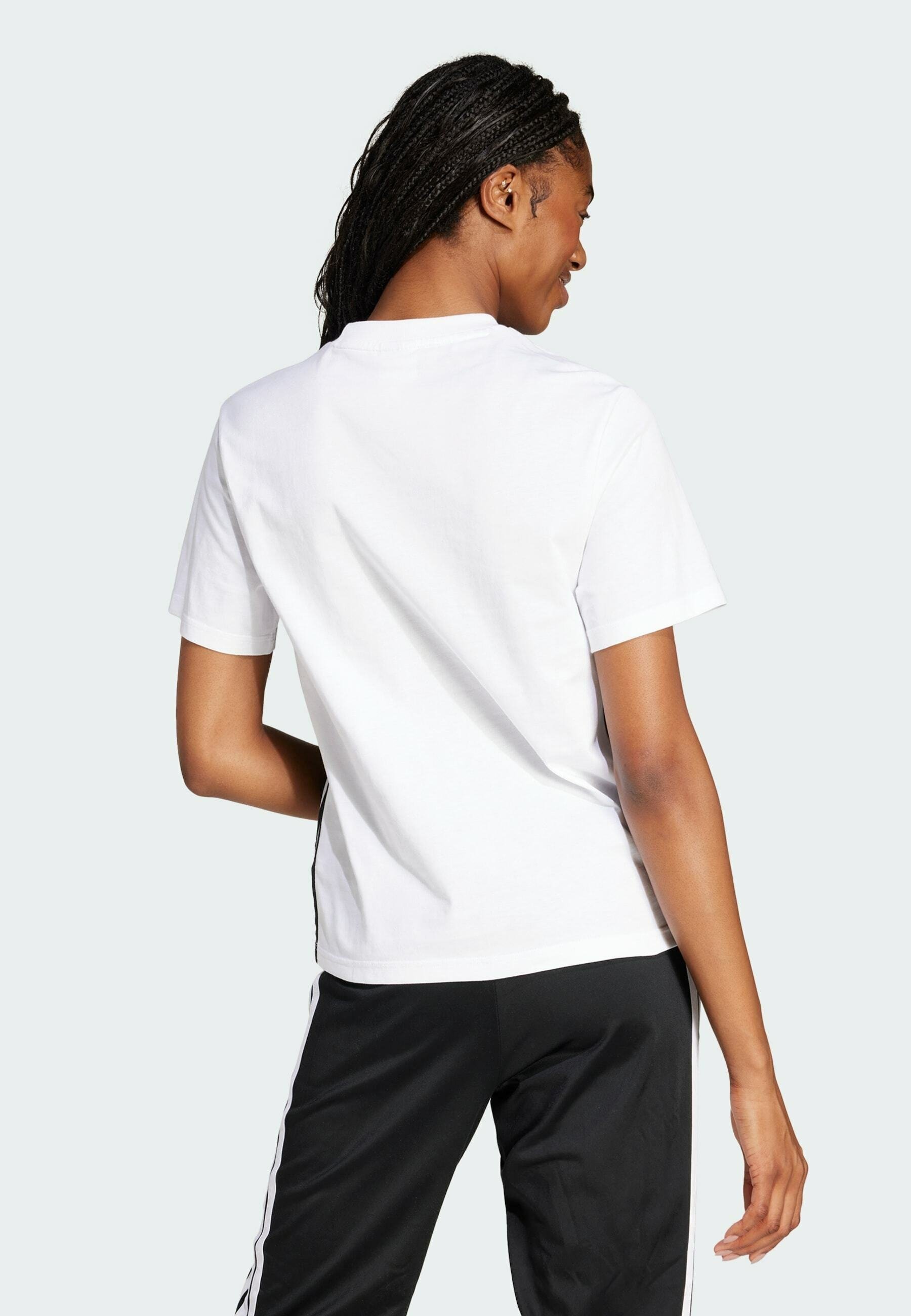 adidas Sportswear nyomtatott póló - fehér/fekete