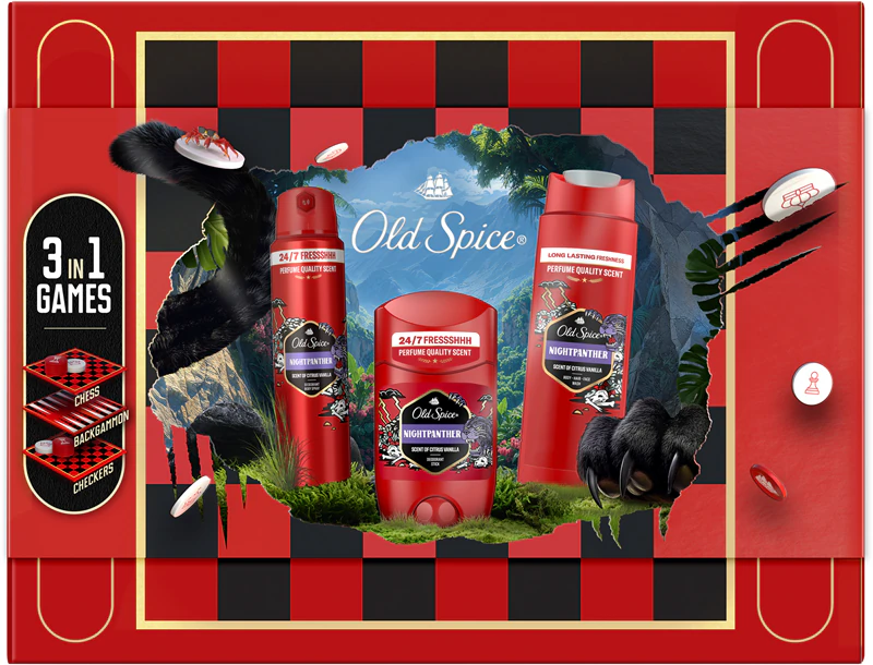 Old Spice Nightpanther Gamebox Cadeauset voor mannen