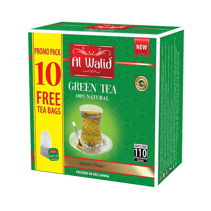 Te 100-pak Grøn Al Walid