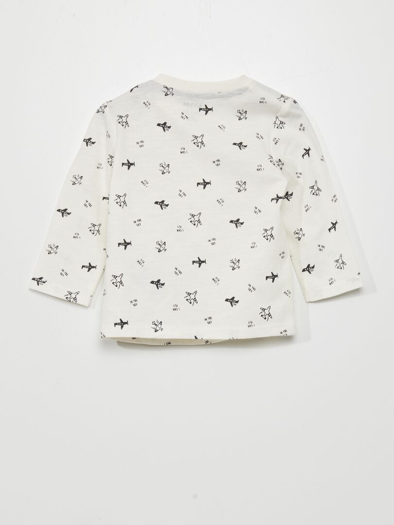 Geanimeerd T-shirt - WIT