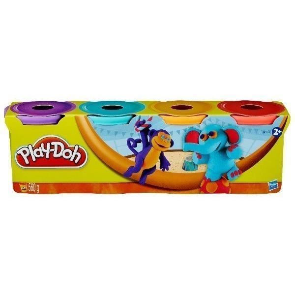 Play-Doh Modelliermasse – 4 Dosen à 112 g – Mehrfarbig