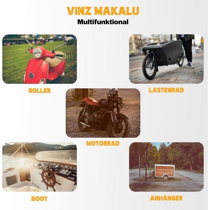 Lucchetto a catena per moto - STAMPATO - Makalu - 150 cm - Ø10,5 mm - Certificato ART 4 - Acciaio temprato