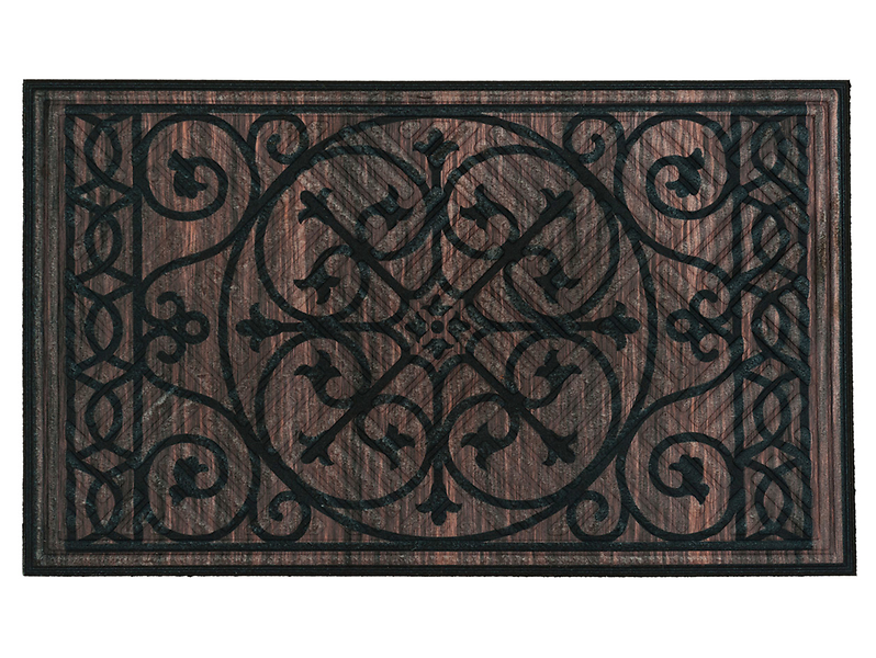 Wycieraczka Lima Medallion 45x75 cm brązowo-czarna