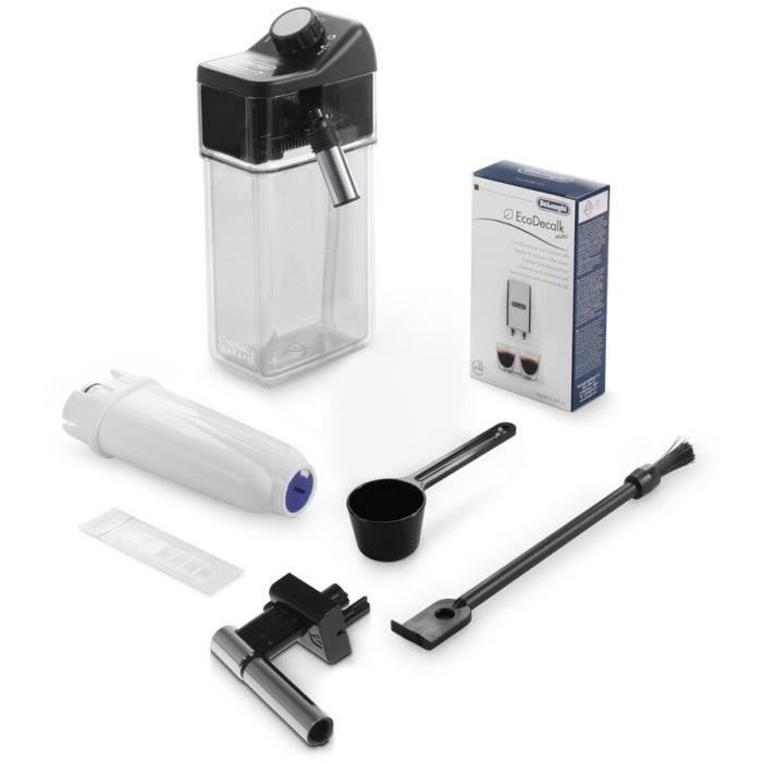 Cafetera espresso DELONGHI 0132217051 PrimaDonna Class con molinillo - Depósito de agua de 2 L - Prepara 2 tazas simultáneamente - Tolva de granos de 400 g - Metal y negro