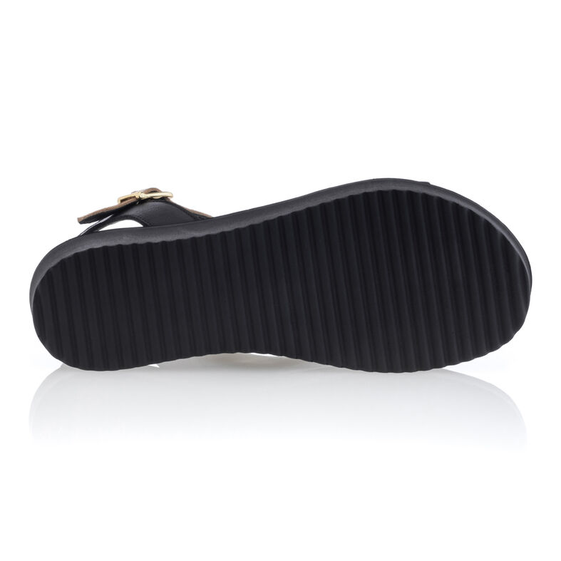 Zwarte sandalen/open teenschoenen voor dames
