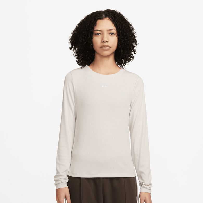 Sportswear Essential Rib Langarm-Crop-Top
