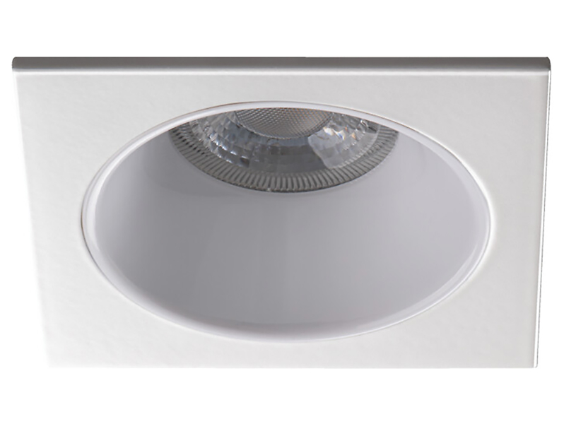 Lampa wpuszczana w sufit Glozo aluminiowa biała