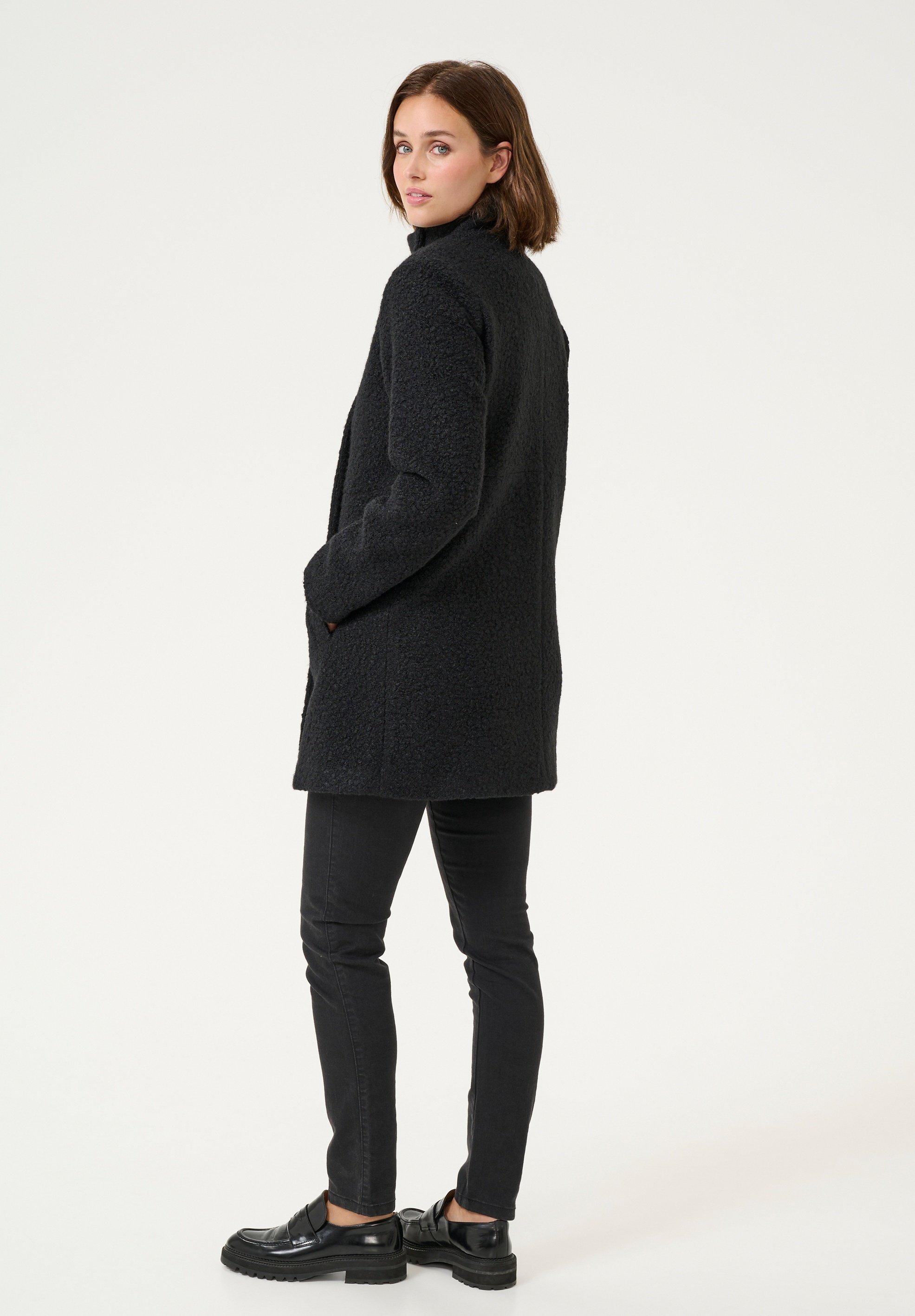 Kaffe KANNI LISE - Palton clasic - negru adânc