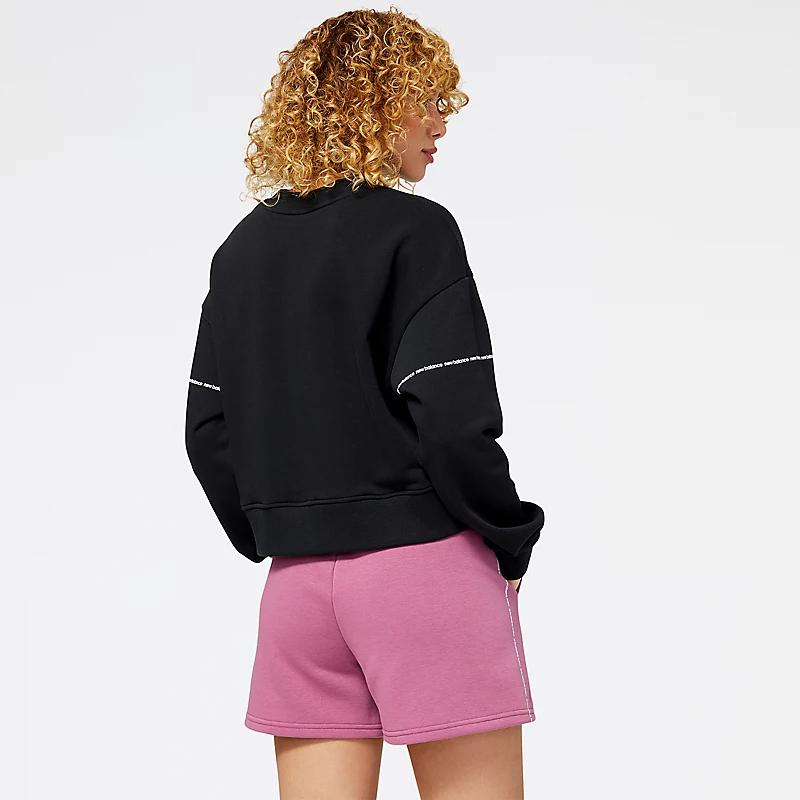 Femme NB Essentials Winter Crew - CZARNY
