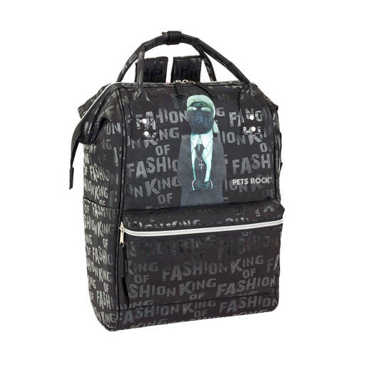  Mochila Asas Pets Rock Fashion Porta Pc