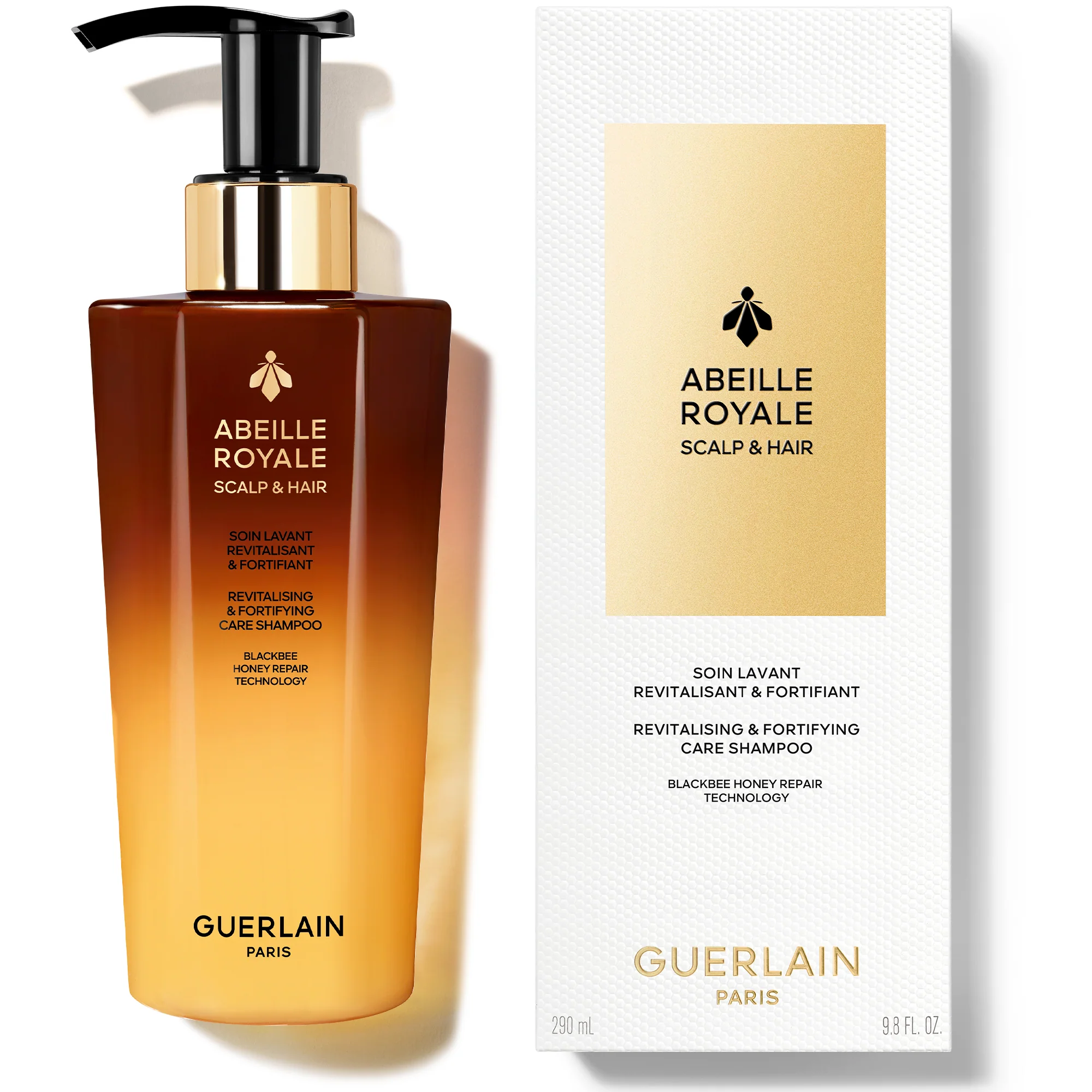 Abeille Royale Scalp & Hair Revitalising & Fortifying Care Shampoo - Shampoo Rinforzante, Shampoo Riparatore, Shampoo Rivitalizzante