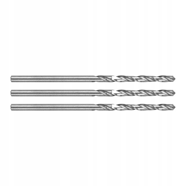 Wiertła do metalu HSS, DIN 338, 1,5mm, zestaw wierteł 3szt.