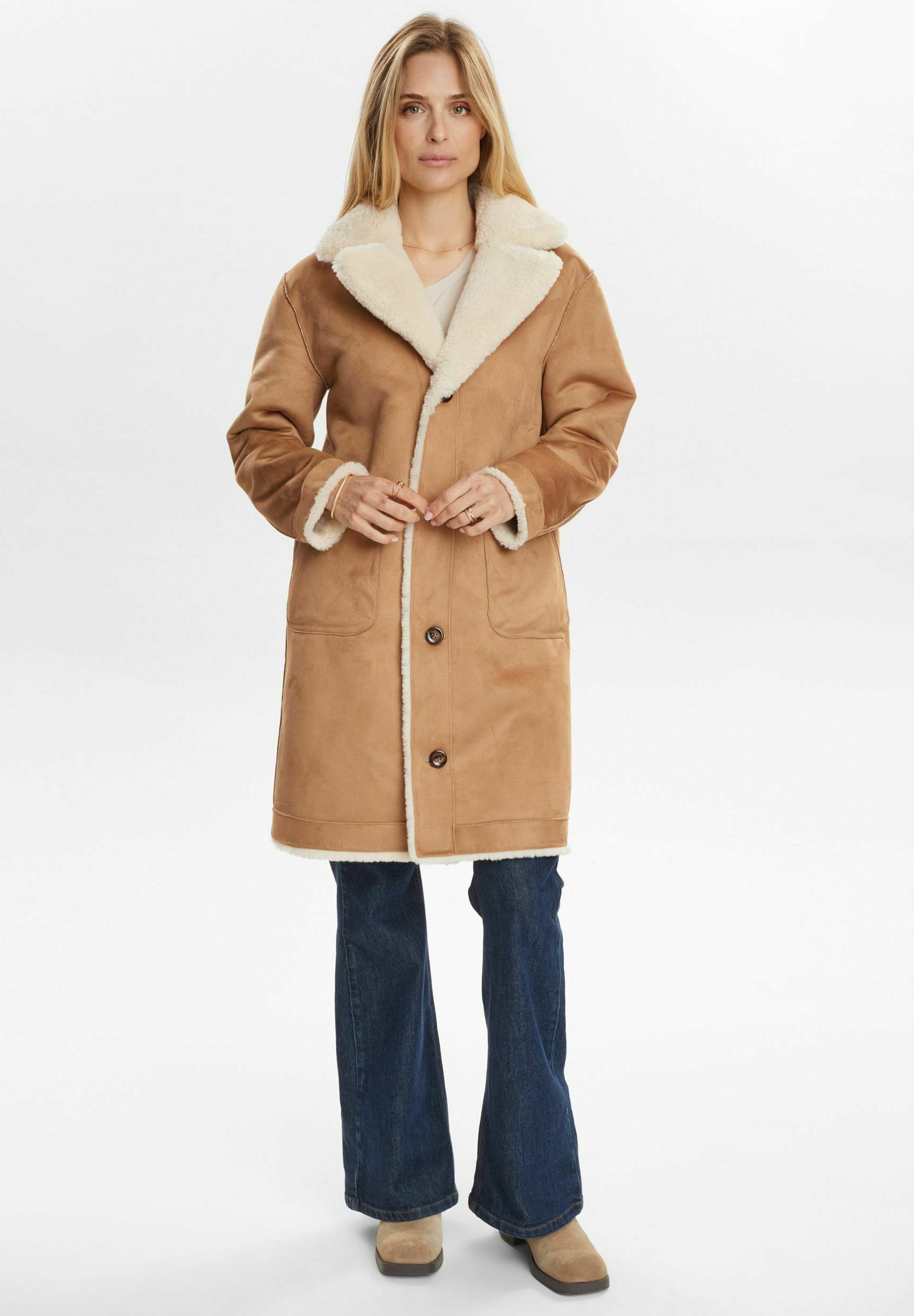 Nümph NUELLIOT REVERSIBLE - Cappotto invernale - cognac