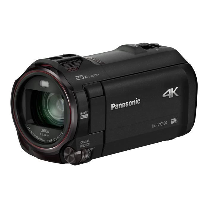 Videocamera Panasonic HC-VX980 4K - 18,91 MP, zoom ottico Leica 20x - Nera