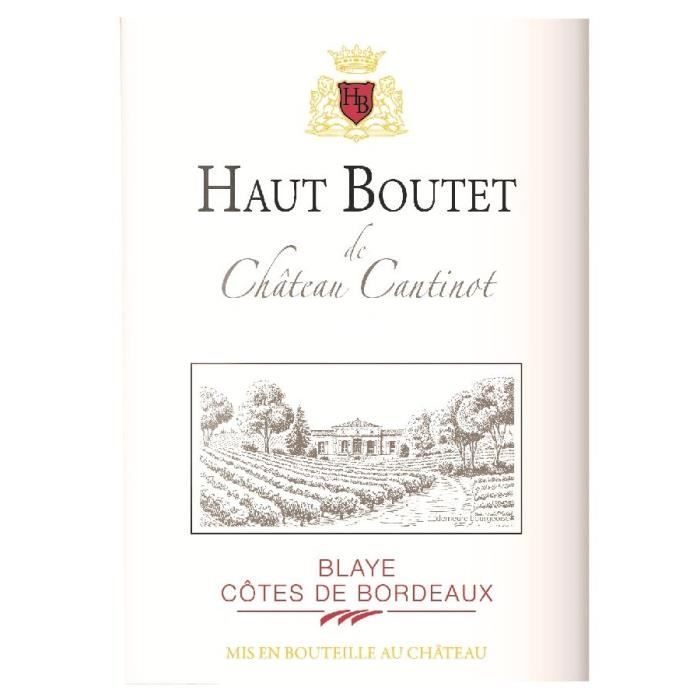 Haut Boutet du Château Cantinot 2022 Blaye Côtes de Bordeaux - Vino Tinto Burdeos