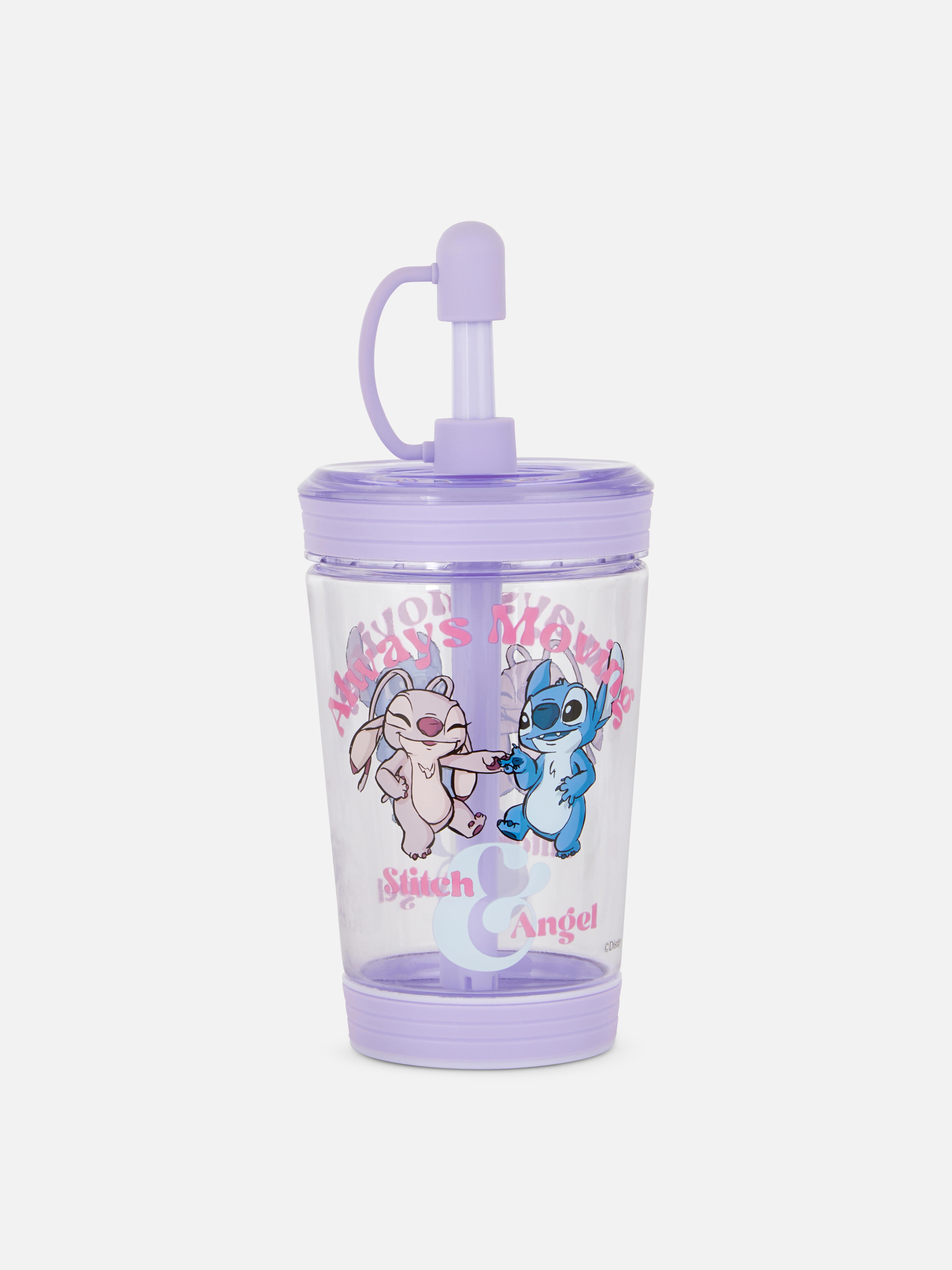 Cana cu sifon și pai Disney's Stitch O cană cu sifon Disney's Stitch cu un pai practic și capac detașabil