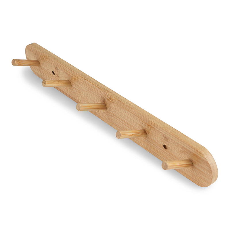 Home Krokhylla 5 krokar 49x6,6 cm bambu