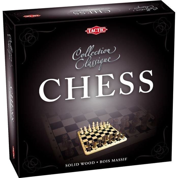 Wooden Chess Set - Classic and Strategy Board Games - Tactic