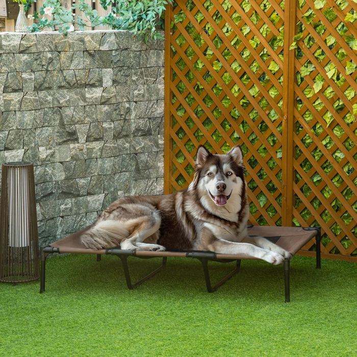 PawHut - Hondenmand - Hout - 122x92x23cm - Bruin