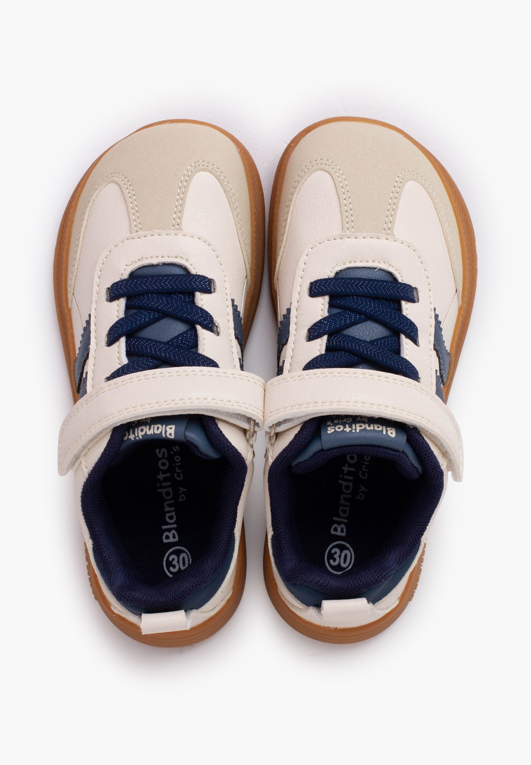 Pisamonas Babyschoentjes - beige en azul