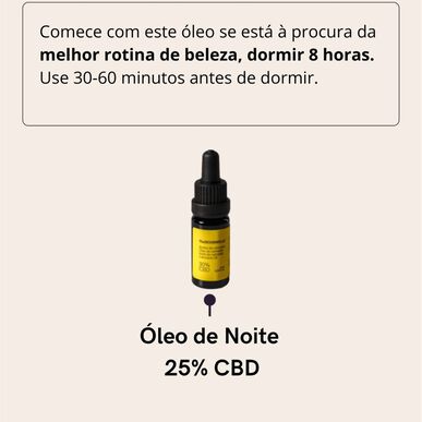 The Beemine Lab Night Oil 25% CBD:CBG Óleo Calmante com 25% de CBD e CBG 5 ml 5 ml