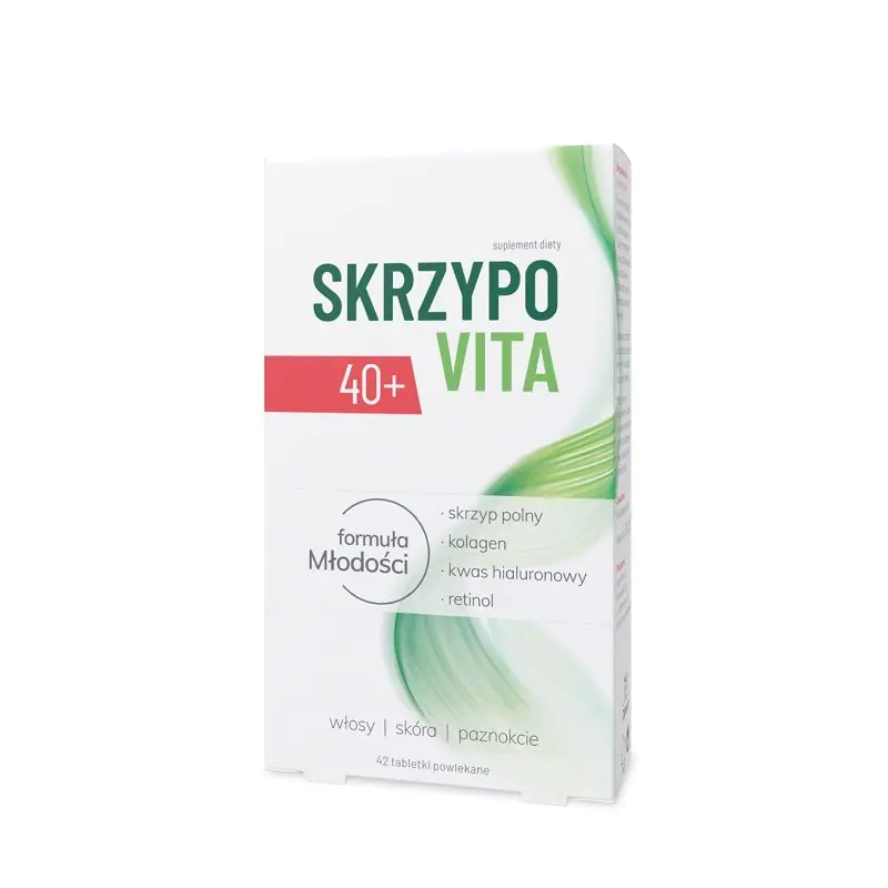 Skrzypovita 40+, Suplement diety wzmacniający włosy, Tabletki