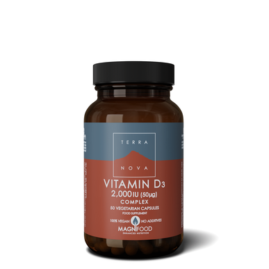 TerraNova Vitamin D3-komplex kosttillskott 50 kapslar