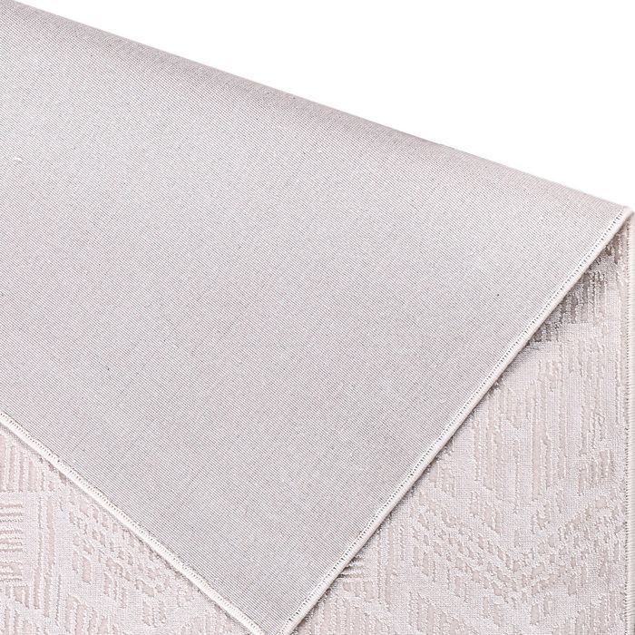 Groot, eigentijds en modern design vloerkleed - Beige (240 x 340 cm) - Aveline Beige