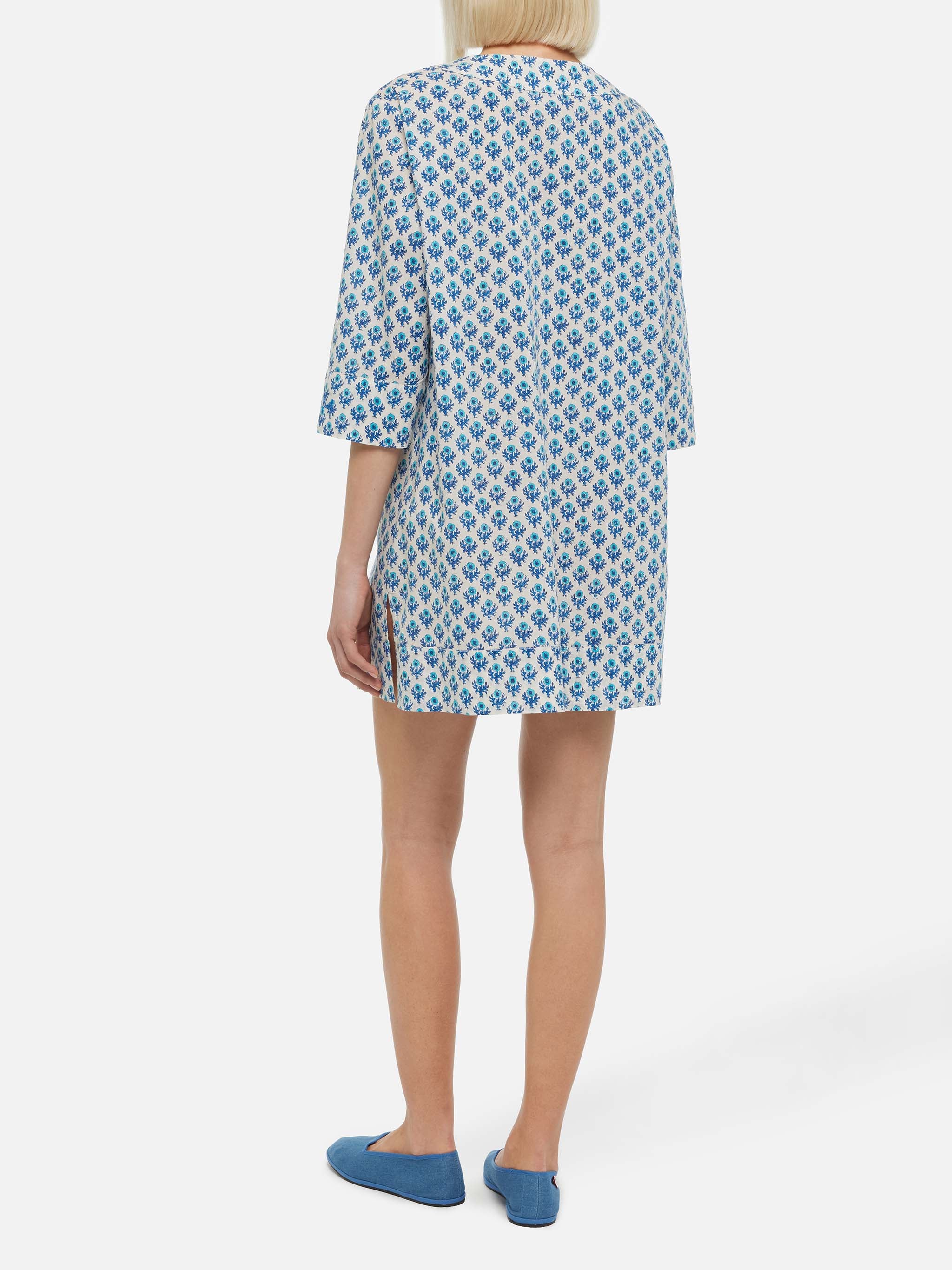 Macha katoenen tuniekjurk met bloemenprint