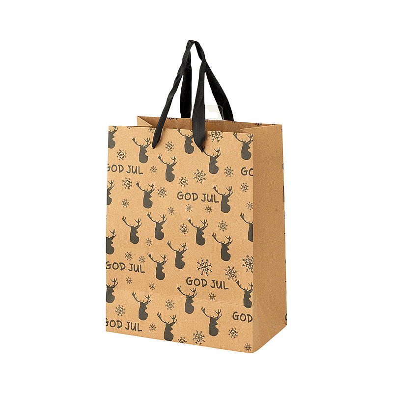Sacchetto regalo in carta kraft, dimensioni 20x25,5x11 cm.