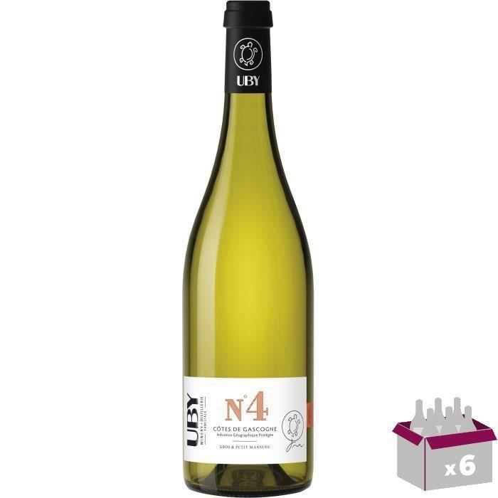 UBY N°4 Gros and Petit Manseng - White wine from the Côtes de Gascogne 2025 x6