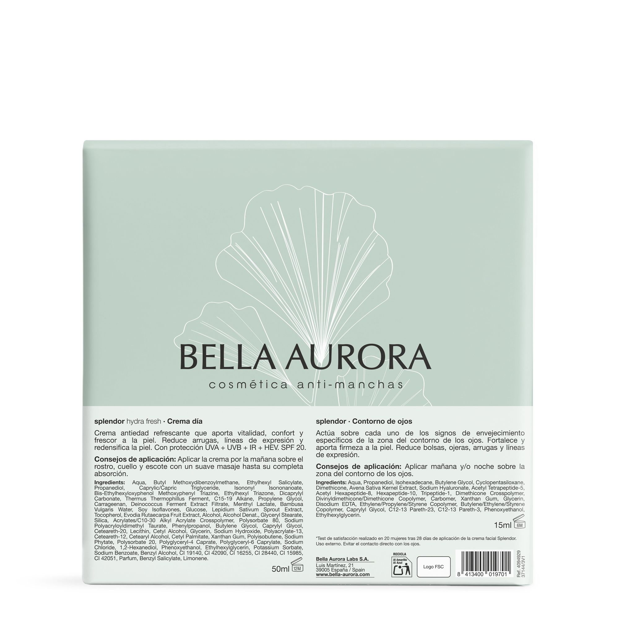 Splendor Hydra Fresh дневна маска за подручје око очију Хидратантна крема за лице