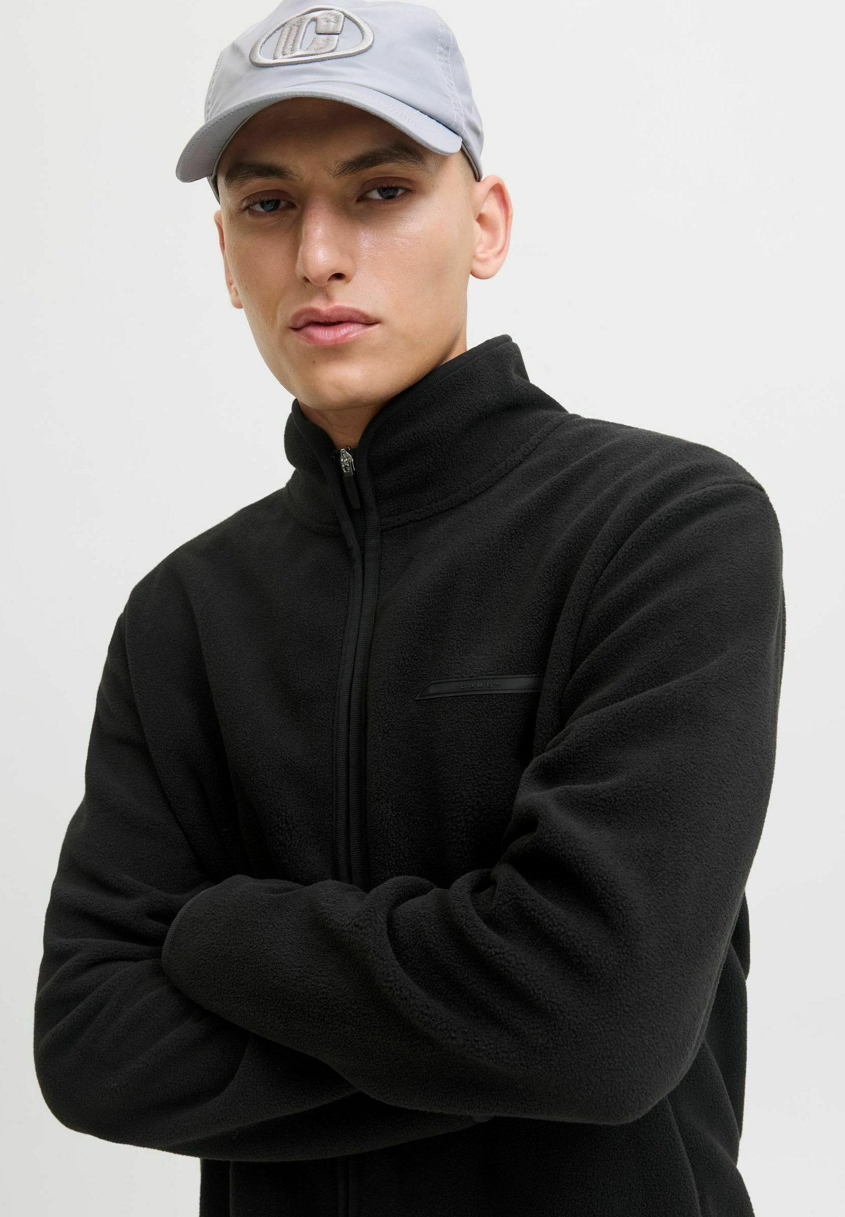 Jack & Jones fleecejack - zwart