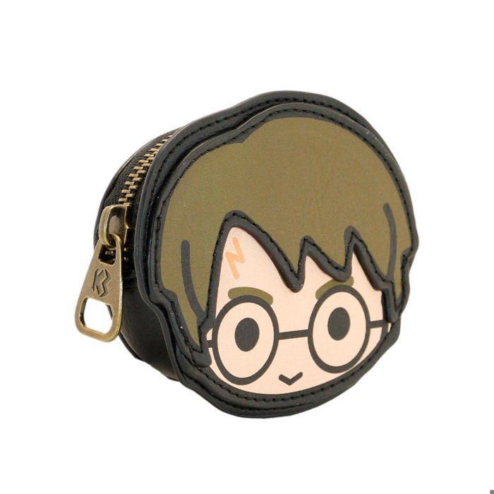 Monedero con cara chibi de Harry Potter - Marrón - Talla única