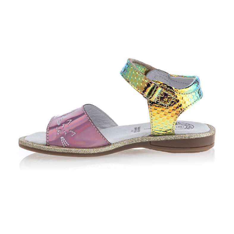 Rosa flickskor/sandaler med öppen tå