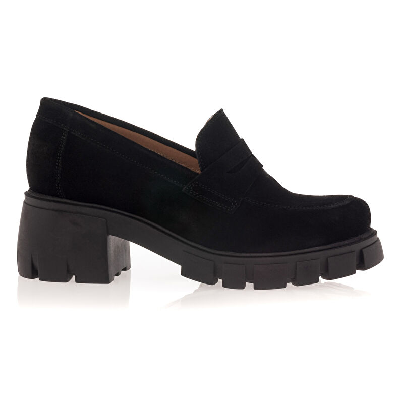 Svarte loafers/båtsko til dame