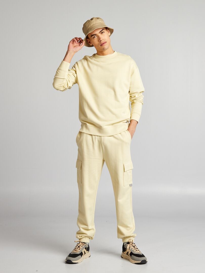 Joggingbroek met meerdere zakken - BEIGE