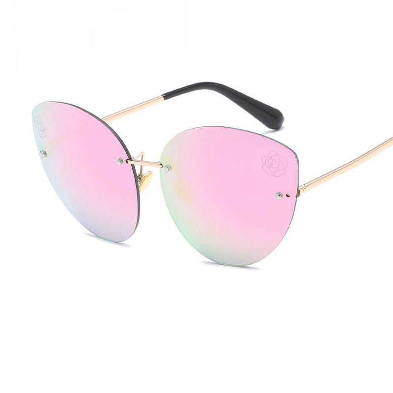 Occhiali da sole cat-eye polarizzati da donna, dal design alla moda e con strass.