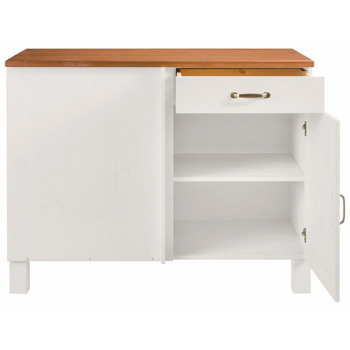 Módulo de canto Alby 60cm Branco/Mel
