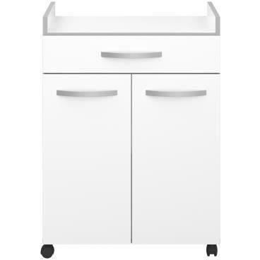 Küchenwagen L 60 cm - Mattweiß - OSLO