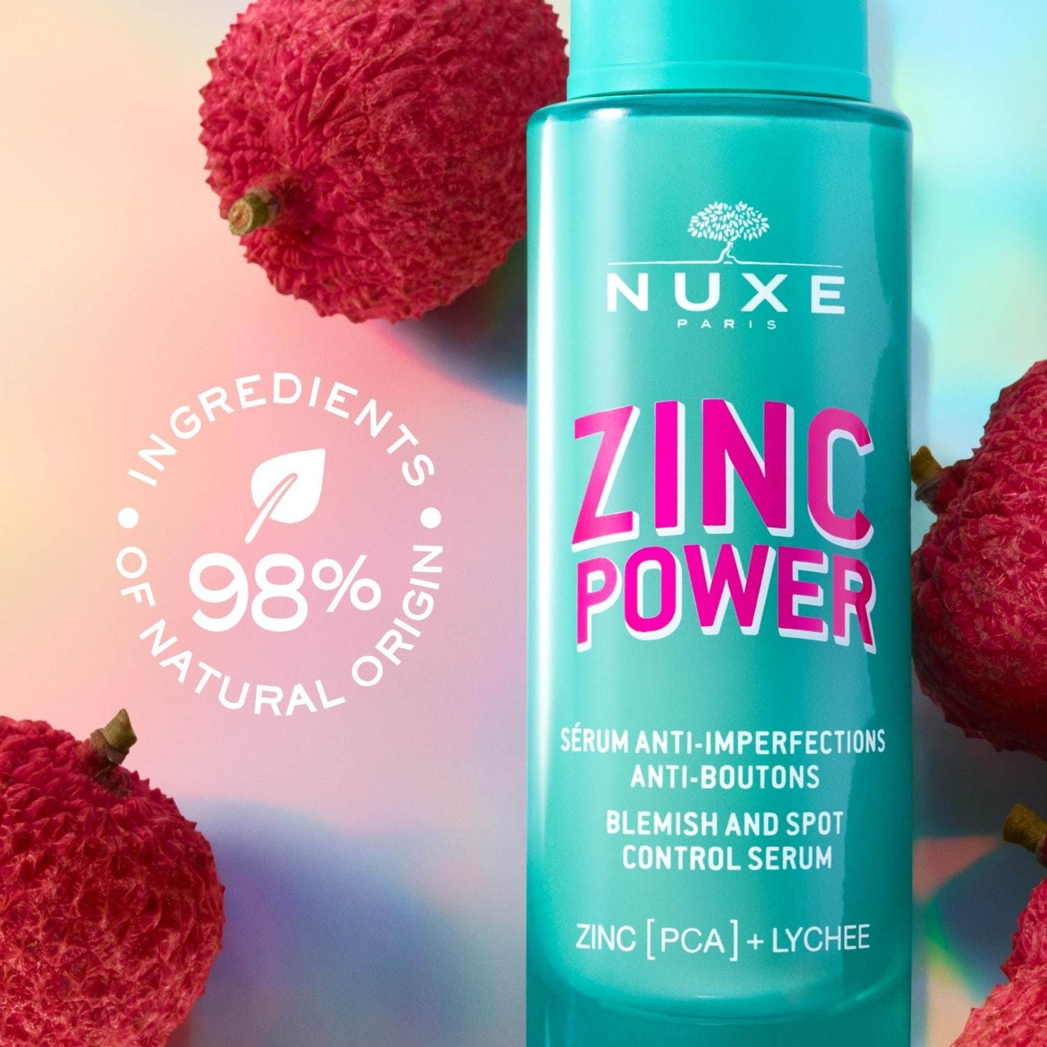 NUXE Anti-Pickel-Pflege-Serum ar Zink-Power gegen Pickel und Hautunreinheiten – 30 ml