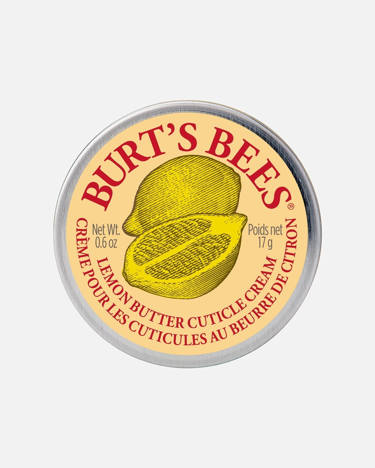 Burt's Bees krema za obnohtno kožico z limoninim maslom za roke in noge - 15 g