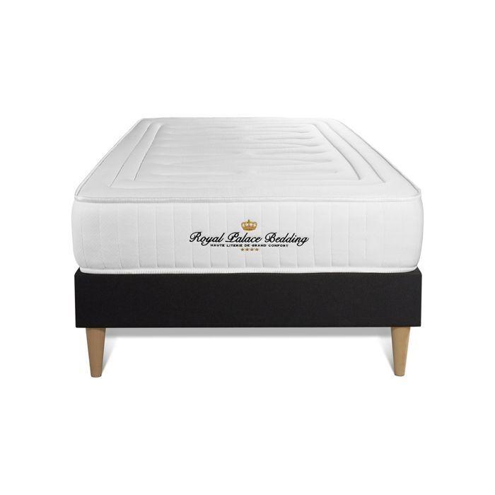 Set letto e materasso LANCASTER con molle insacchettate e memory foam 90x200