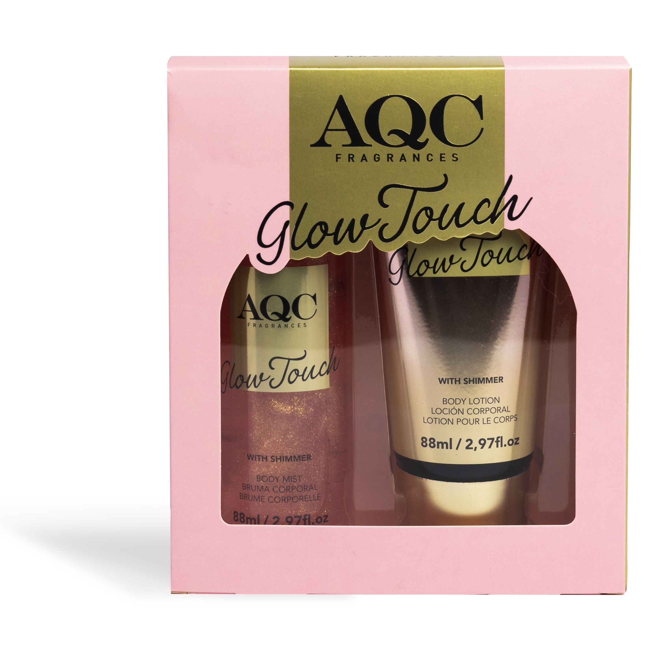 Glow Touch Shimmer Duo ķermeņa aerosols ķermeņa losjonam Ķermeņa aerosols