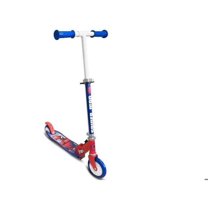 Trottinette pliable enfant - SPIDER-MAN - Guidon réglable 68–78 cm - Roues 120 mm PVC ABEC5 - Plateau antidérapant