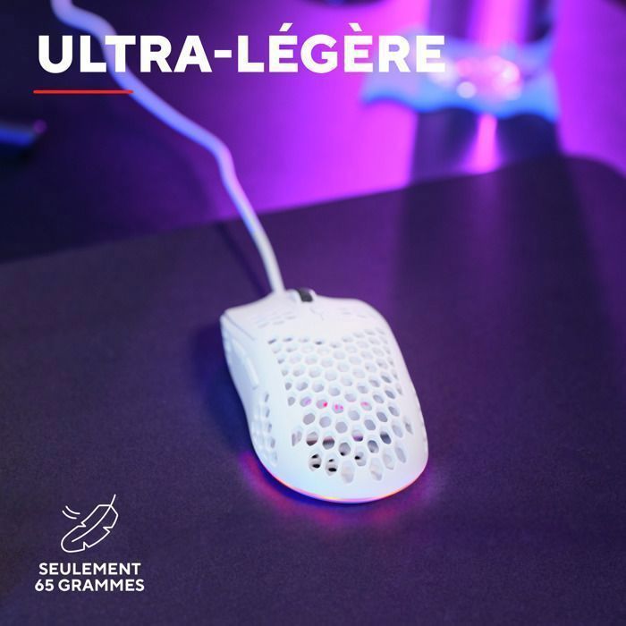 Ratón para juegos ultraligero Trust Gaming GXT 928 Helox - Sensor de alta precisión - RGB - FPS y eSports