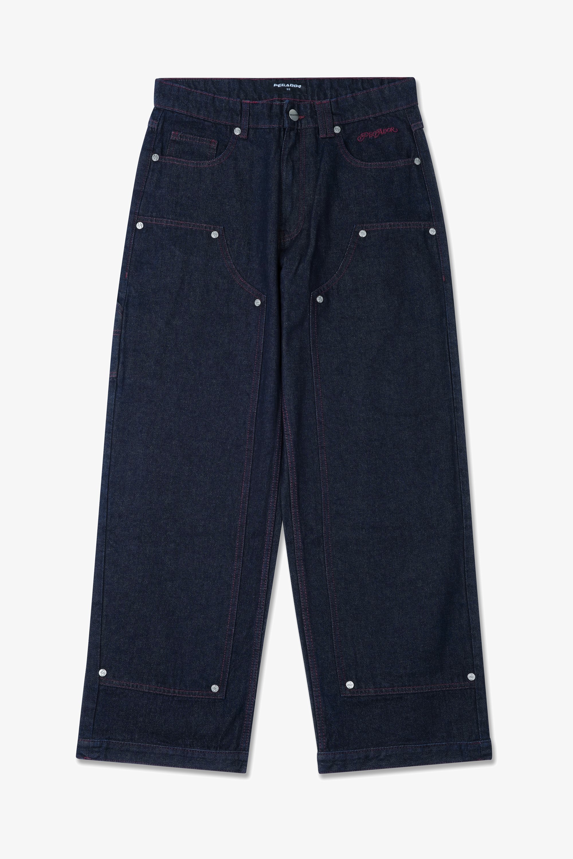 Pegador APEX - Jeans larghi - blu scuro grezzo