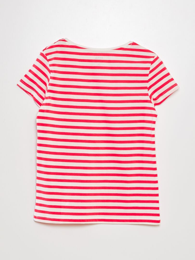 Camiseta con estampado marinero - ROSA