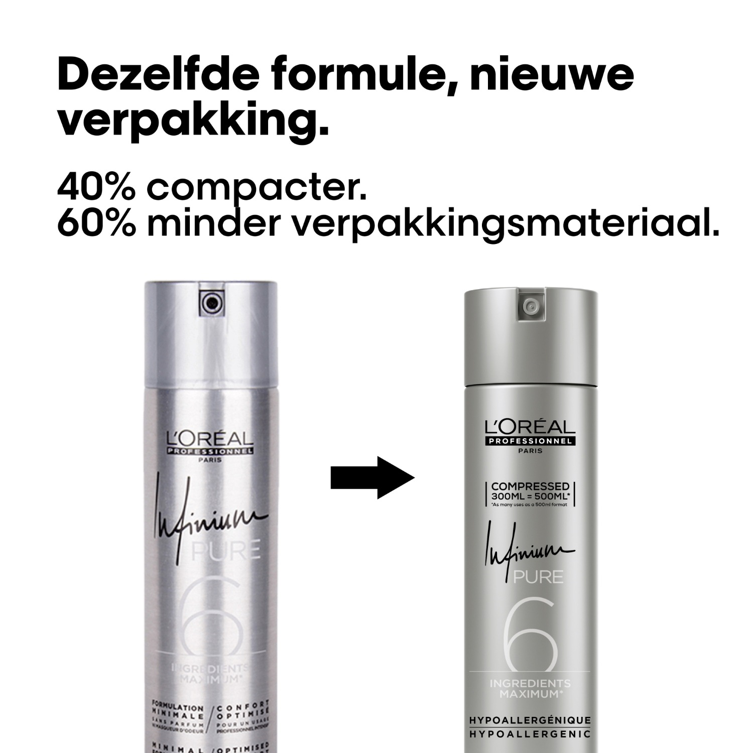 L'Oréal Professionnel Hairstyling Infinium Pure Extra Strong - 300 ml