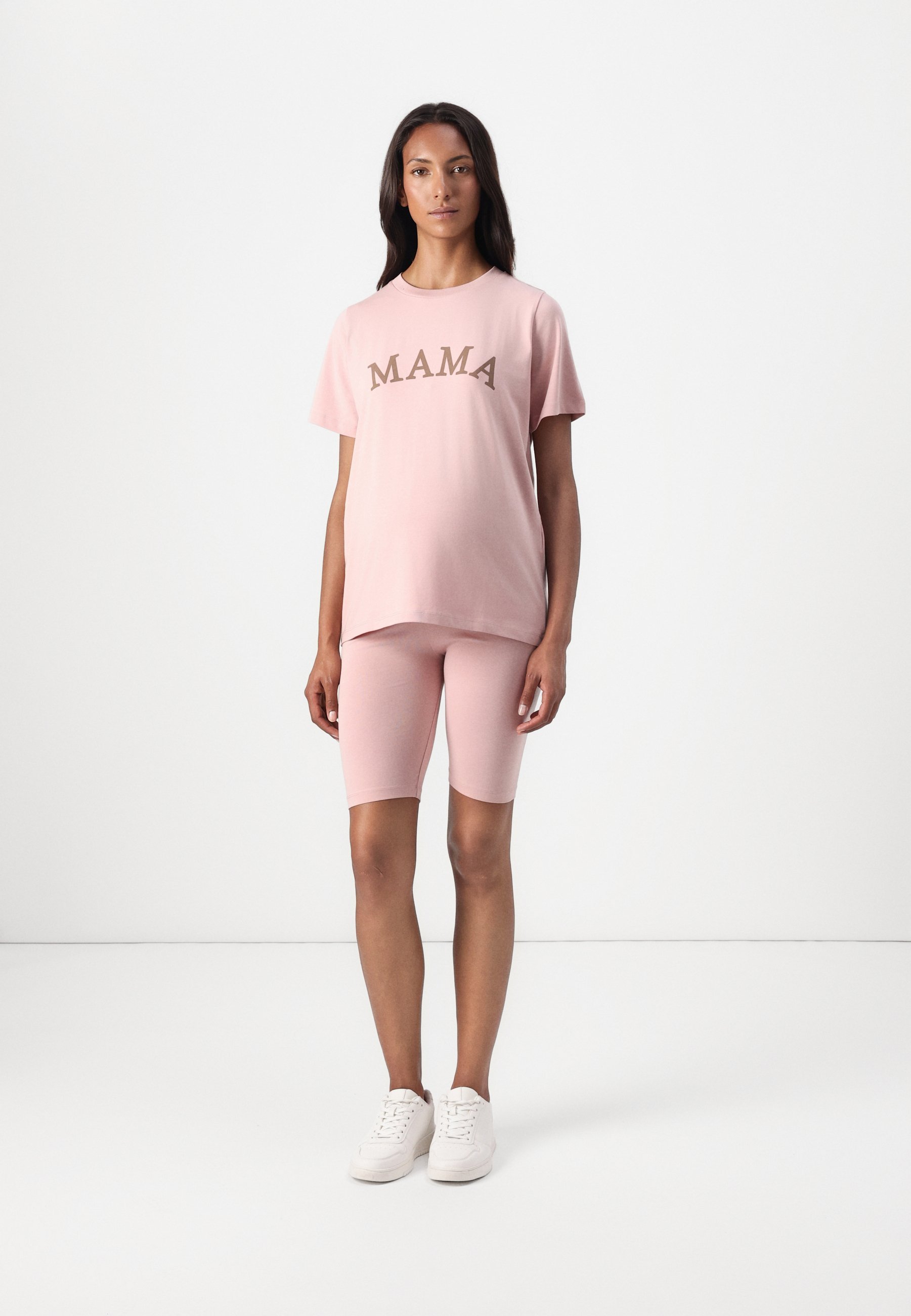 Conjunto de moletom MAMALICIOUS MLKAJA STATEMENT - Leggings - Calças - malva claro/taupe escuro